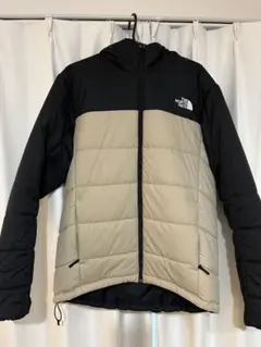 The North Face フード付きダウンジャケット 黒/ベージュ