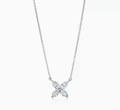 ティファニー ミニ　ビクトリア ダイヤモンド ネックレス プラチナPT950