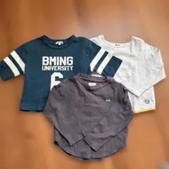 キッズ　100 長袖カットソー 3枚セット