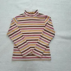 ★ ユニクロ ★ 女の子フリースハイネック長袖カットソー 130 長袖シャツ