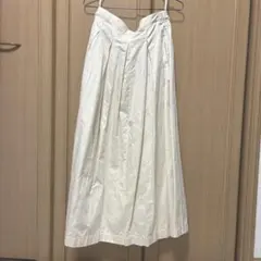 古着　ロングスカート　ホワイト　ポケット有