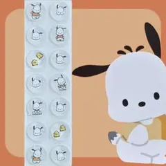 人気【即日発送】サンリオ　ポチャッコ　ぷっくり　シール