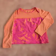 patagonia ラッシュガード 5T オレンジ/ピンク