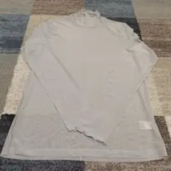 GU グレー シアー長袖Tシャツ