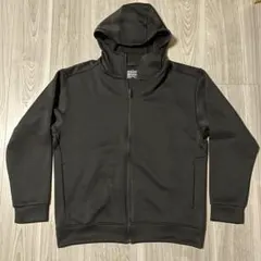 美品 無印良品 UVカット乾きやすいスウェットフルジップパーカー L ブラック