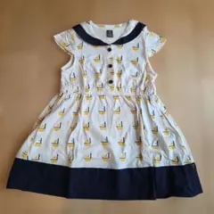 moimoln 帆船プリント ワンピース 100