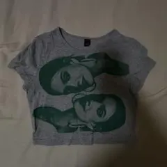 グレー クロップドTシャツ Mサイズ