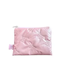 韓国雑貨　HING ポーチ　リボン　ピンク