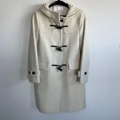 グリーンレーベルリラクシング　ダッフルコート　白　38サイズ