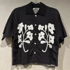 NKNIT 半袖 ポロシャツ ブラック ホワイト