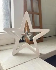 木製スターサンキャッチャー ホワイト