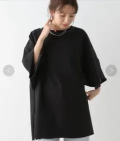 LEPSIM　ラグラン配色ステッチチュニック