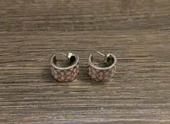 【値下げ不可】COACH　ピアス シグネチャー ピンク