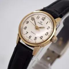 109 稼動　OMEGA 時計　箱付き　ジュネーブ　手巻き　ゴールド　レディースのサムネイル