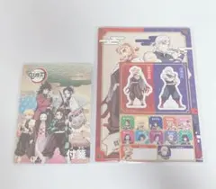 新品❋ 鬼滅の刃 付箋&五線譜風メモ帳 シール付き 文房具セット バラ売り不可