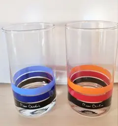 ピエールカルダン グラス 2個セット 昭和レトロ 佐々木硝子
