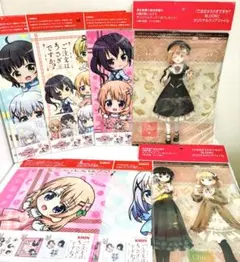 ご注文はうさぎですか？ KIRIN・森永クリアファイル・ちりめん風呂敷