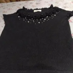 超メルカリ市特売品。Contivis ブラック 半袖ニット