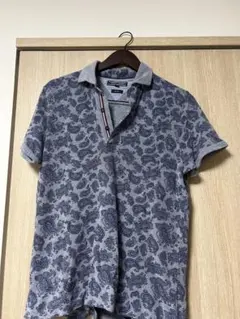 TOMMY HILFIGER ペイズリー柄 ポロシャツ