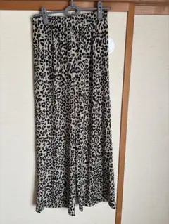 ☆ヒョウ柄ワイドパンツ・Lサイズ☆