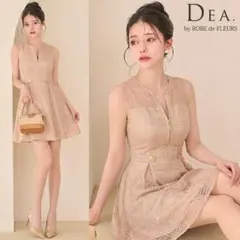 ROBE de FLEURS ローブドフルール ミニキャバドレス DE3502