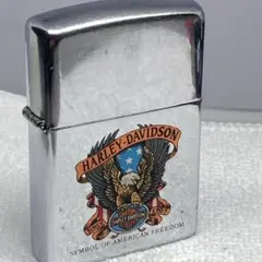 ☆ZIPPOライター☆ハーレーダビッドソン イーグルプリント 93年製 着火 