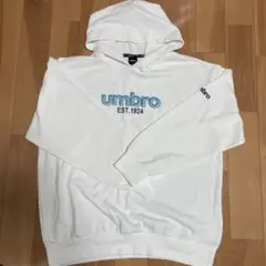 umbro ホワイト パーカー L