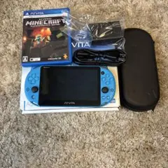 PS ソニー Vita 本体【PCH-2000】アクアブルー マイクラカセット