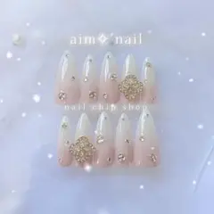 ネイルチップ オーダー フレンチガーリー 量産型 ワンホン 韓国 マグネット