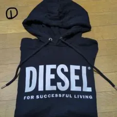 美品 DIESEL ブラック パーカー XXS 165/76Aのサムネイル