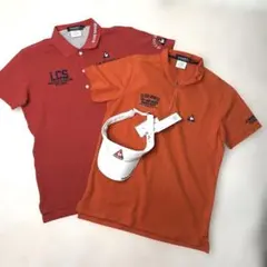 [美品]ルコック　ゴルフウェア　2点セット　サンバイザー　ポロシャツ