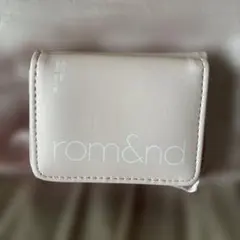 rom&nd ロムアンド ミニ財布 三つ折りウォレット ピンク