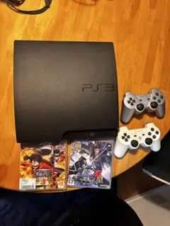 PS3 本体 CECH-3000A 純正コントローラー2個 ソフト2本セット