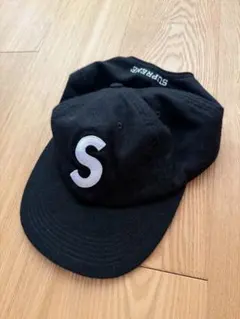 Supreme Wool S Logo 6-Panel Black 黒