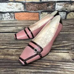 マリクレール 本革 日本製 パンプス ピンク【22.5cm】のサムネイル
