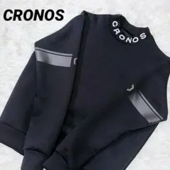 【美品】CRONOS フルジップアップパーカー ジャージ ブラック 古着 XL 美品】CRONOS フルジップアップパーカー ジャージ ブラック 古着 XL