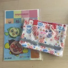アンパンマン メッシュポーチ　クリアファイル　3点セット