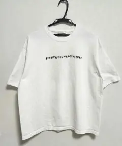 LIDNM Tシャツ 半袖 M ホワイト バック刺繍 モード メンズ 送料込のサムネイル