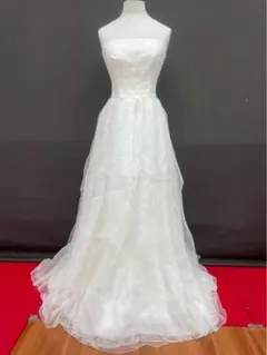 特別セール T-421-8中古ウエディングドレス☆クリーム系⭐︎7〜11T 