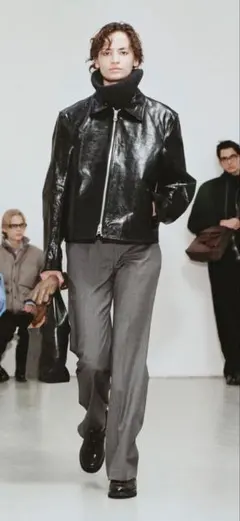 99aw yohji yamamoto A.A.R エイジング加工 レザーシャツ - メルカリ
