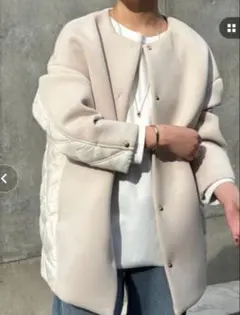 ノーカラーコート