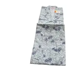 未使用 花柄パジャマ 薄い青色M
