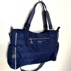 beside u ビサイユ 星柄 ボーダー 2way ショルダーバッグ