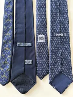 HERMES・mila schon シルク ネクタイ 2本セット