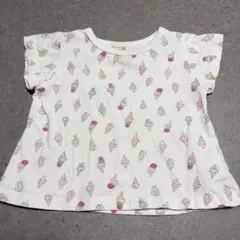 半袖 90cm petitmain プティマイン アイス柄