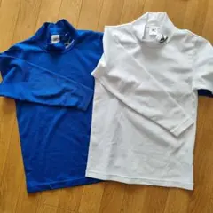 Mizunoミズノ　キッズアンダーシャツ　140cm　青/白