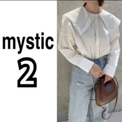 【mystic】レディース★パンツ★デニム★ワイド★ダメージ★アイスブルー★2
