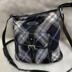 美品 バーバリーブルーレーベル ショルダーバッグ 2WAY ナイロン