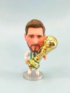 メッシ　Lionel Messi フィギュア ワールドカップトロフィーセット 希少】準優勝記念 メッシ フィギュア ワールドカップトロフィーセット