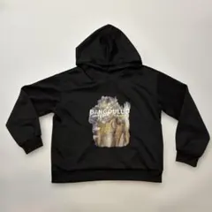 BANGOULUO ブラックデザインパーカー　ビッグサイズXXL【美品】